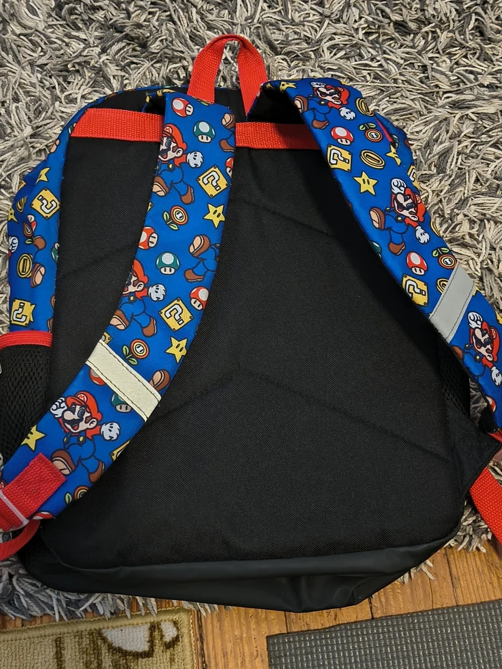Super Mario Kids Backpack - Red Blue Yellow